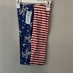 Tough cotton American flag pants for baby